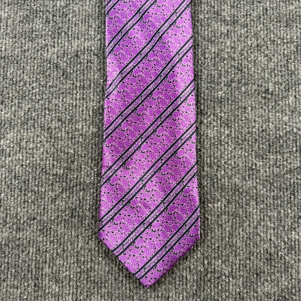 Stefano Ricci Purple Blue Floral Silk Men Tie 3.75
